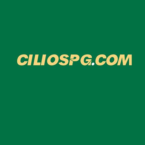 Logo da CILIOSPG